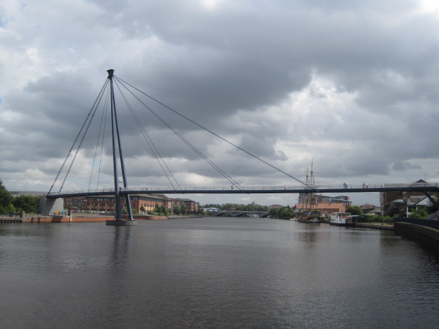 The riverside and Teesside Millenium Bridge