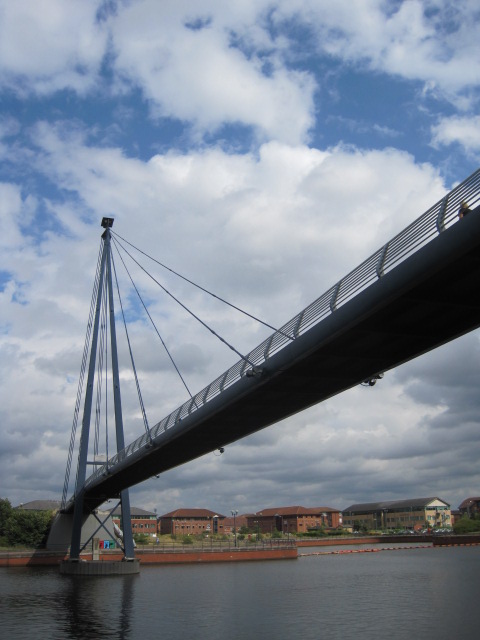 First we need to pass beneath the bridge