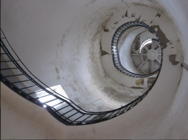 I wondered for a moment about the safety of climbing the stairs