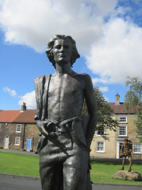 Captain James Cook on the village green at Great Ayton