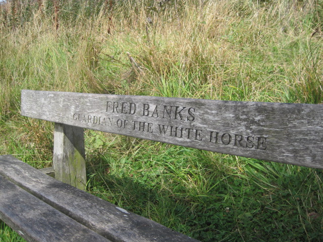 There's a bench, thanks to Fred Banks
