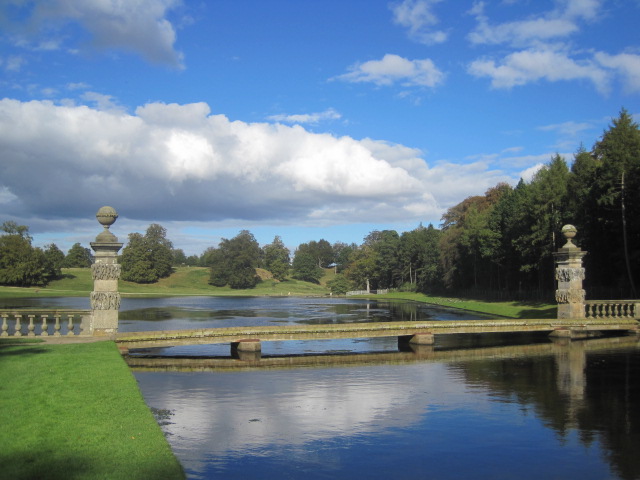 The lake and deer park in the distance
