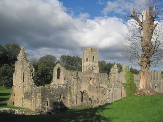 The lovely ruins of Fountains Abbey, Yorkshire