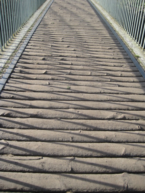 The treads are made of logs