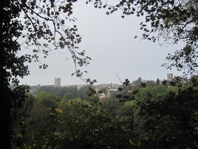 Looking back towards the castle