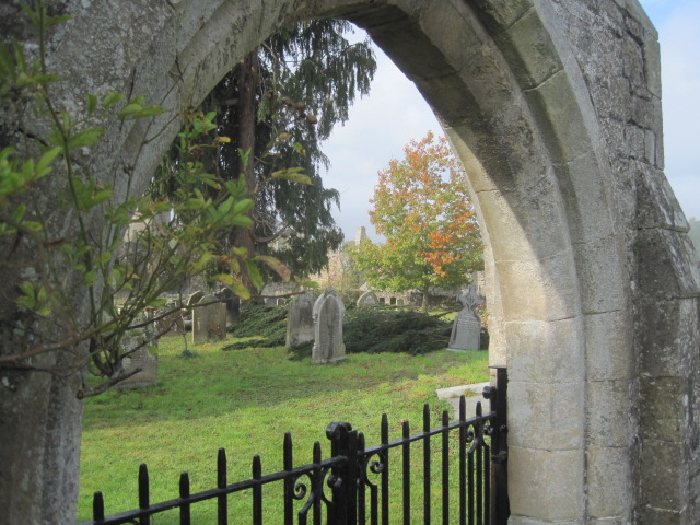 It's a lonely spot but St. Agatha's Church is gentle company