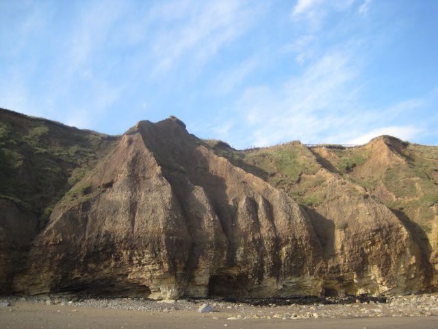 The strange shapes of the cliffs
