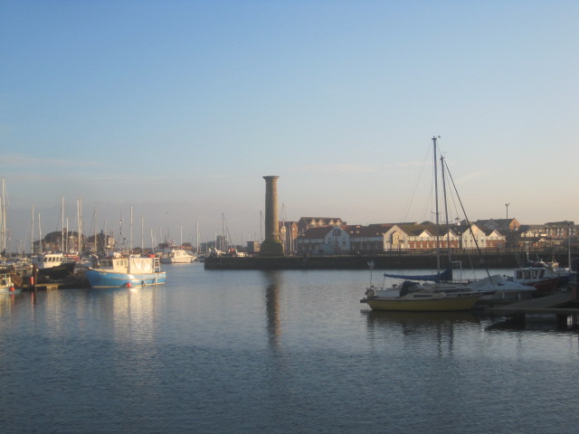 The sun, lending highlights to the boats 