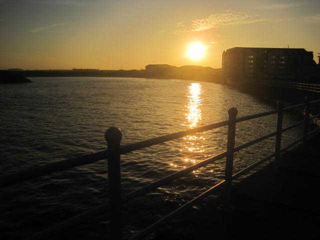 The sun has almost set