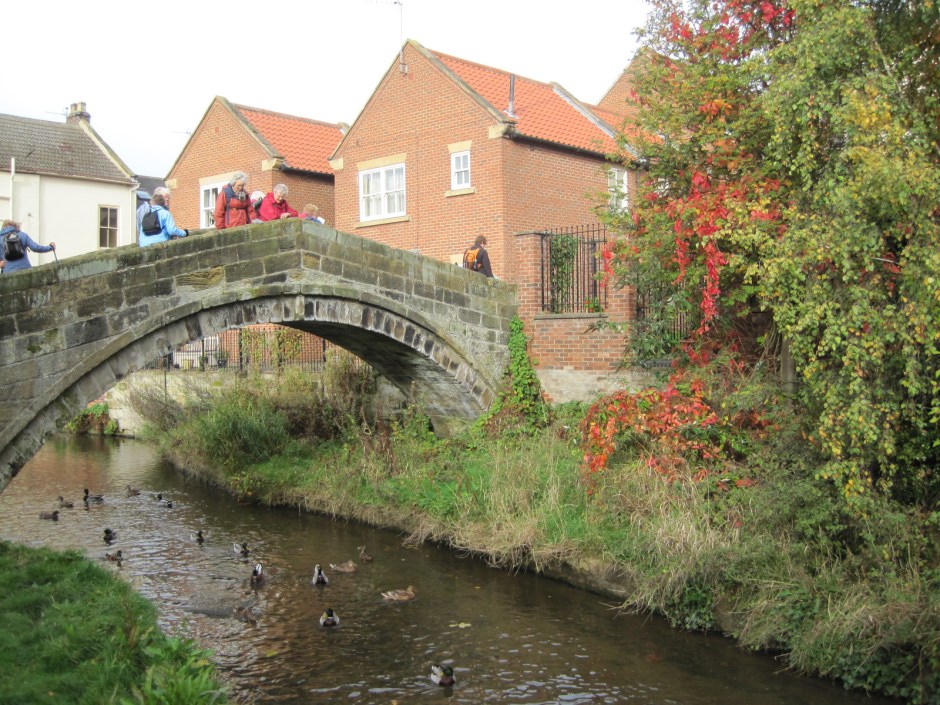 The Pack Horse Bridge and a couple of walkers