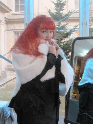 This is Lisa, 'keeping warm'