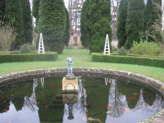 The rose garden was looking sadly bare