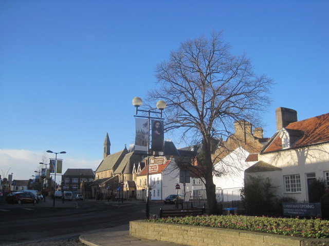 We start from the Market Place in Bishop Auckland