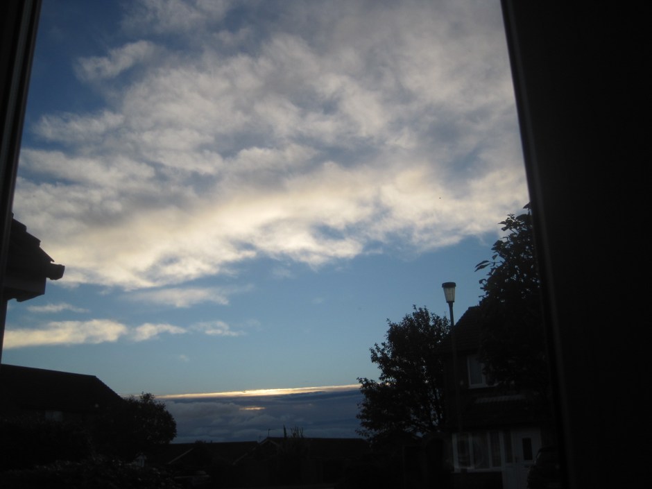 That first glimmer of sunlight