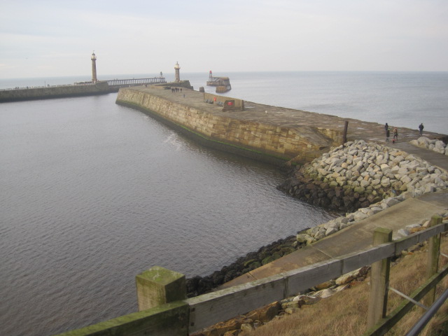 Access to the pier is a little steep