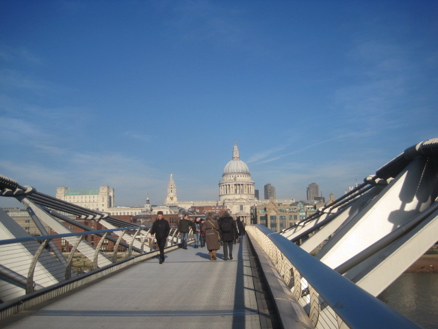 St. Paul's, across the Millenium Bridge