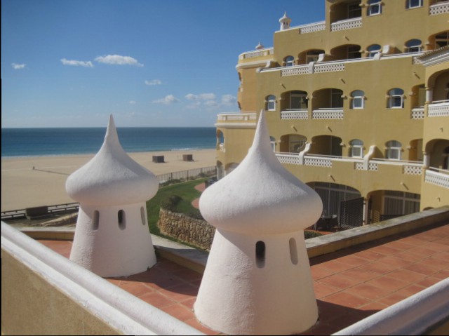 Smart hotels line the promenade