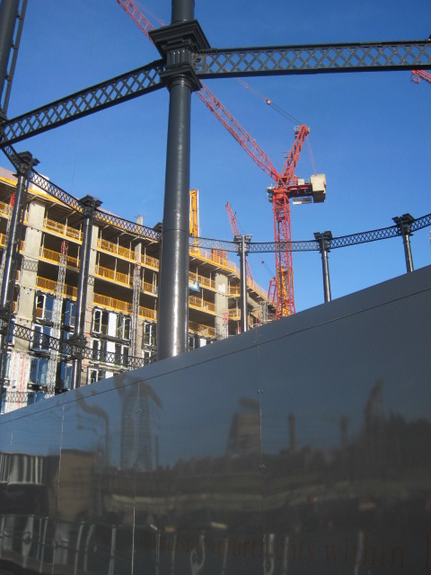 Apparently this gas tower is a listed building