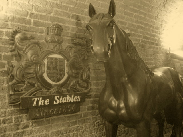 One of many proud horse sculptures