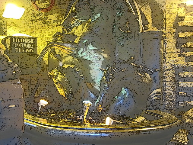 A moving tableau of horses