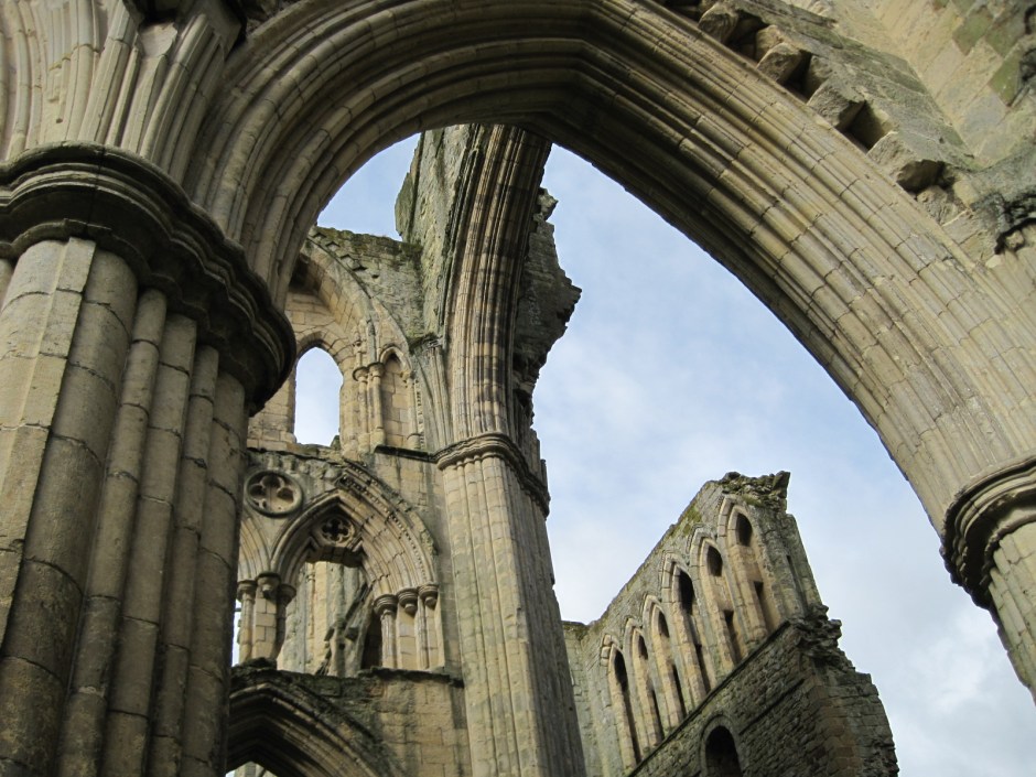 Gazing heavenwards at Rievaulx Abbey