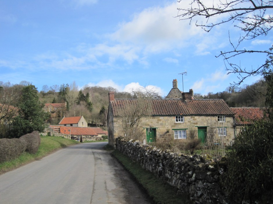 Walk towards Rievaulx village to a signpost on your left