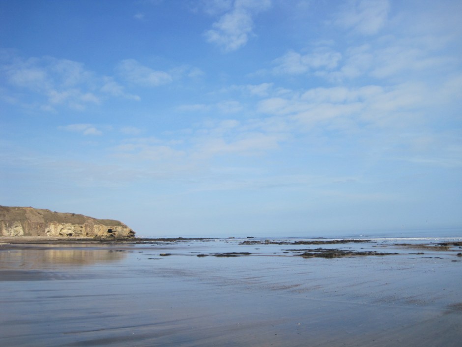 Washed clear to the horizon