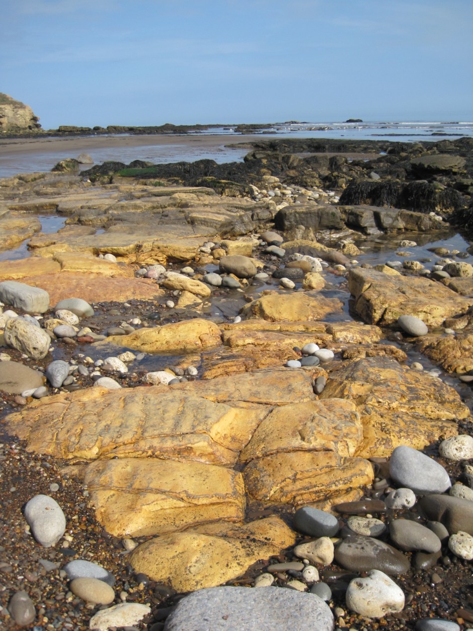 A scramble across the rocks and we're there