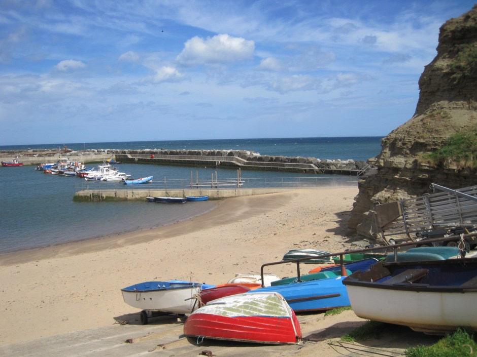 The boats sleeping peacefully on the shore