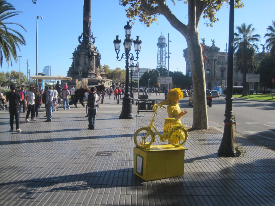 And a statue is an easy target