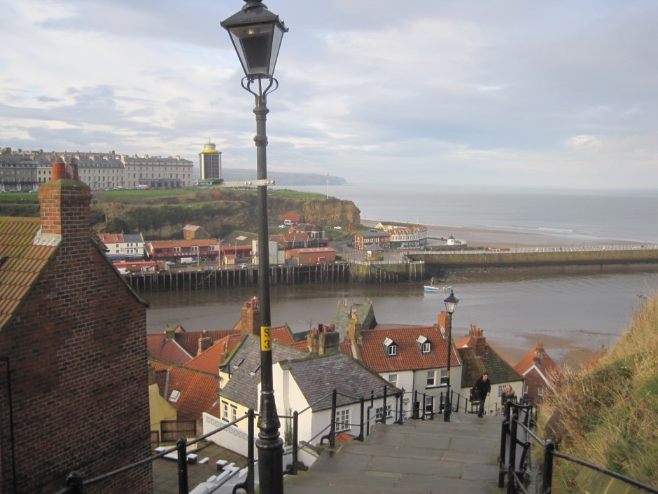 And down those steps!