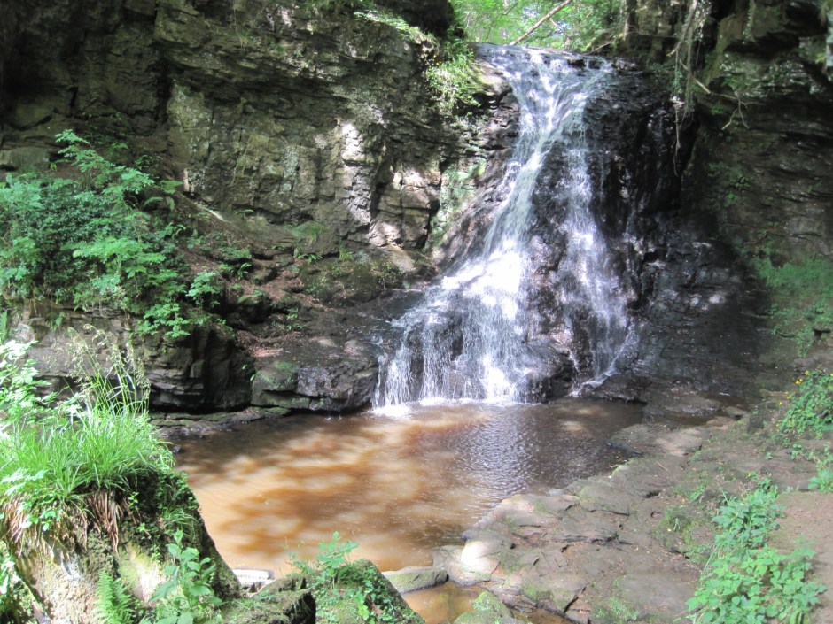 Hareshaw Linn, or waterfall