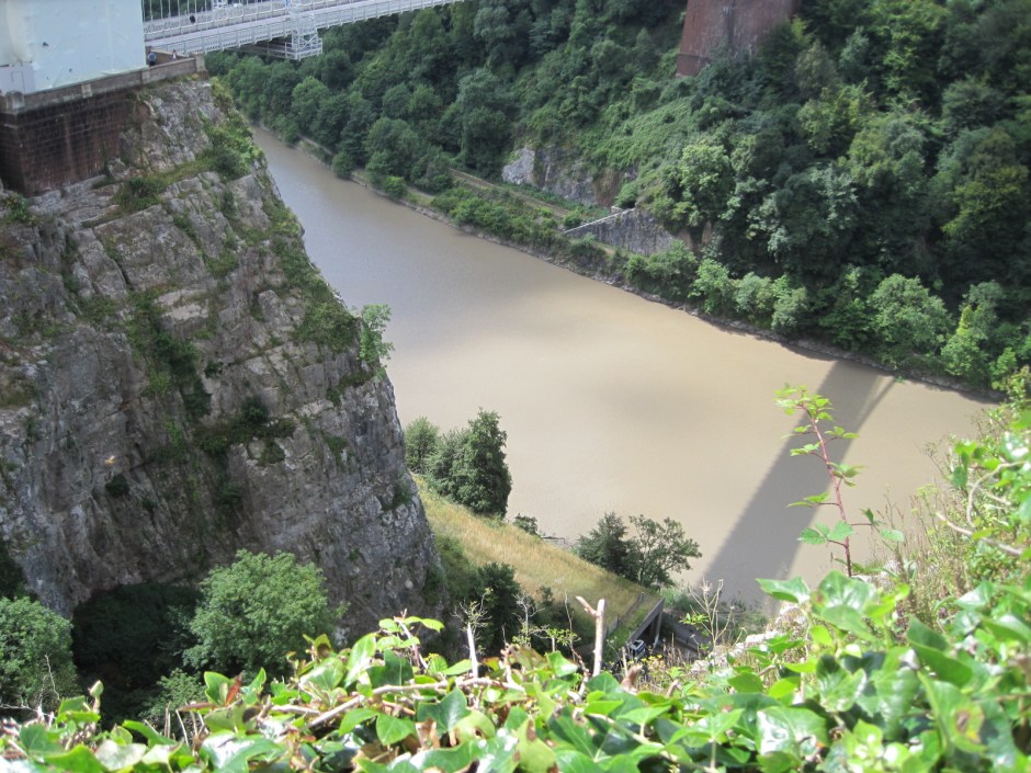 Looking down into the gorge