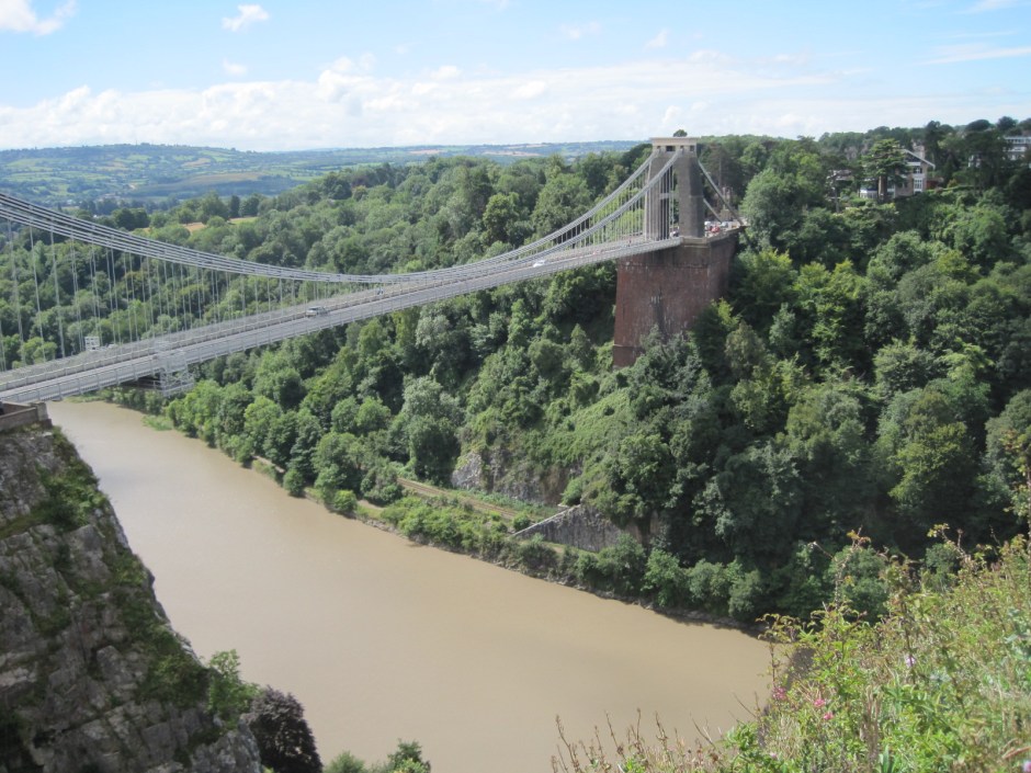 Looking down from the Observatory to the bridge