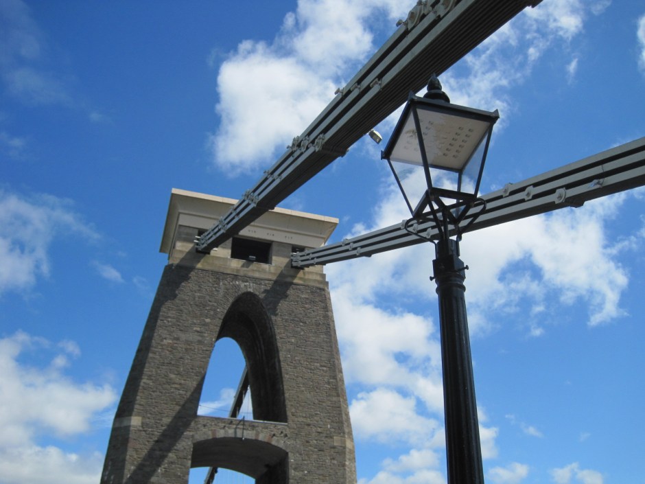 The supporting tower on the Leigh Woods side of the gorge