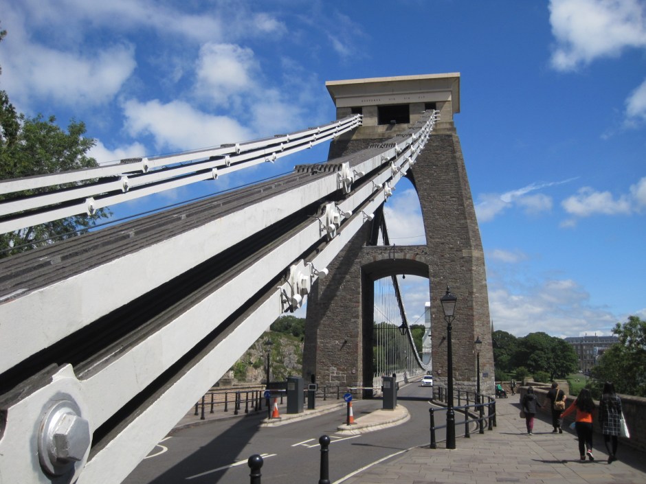 Looking back through the tower