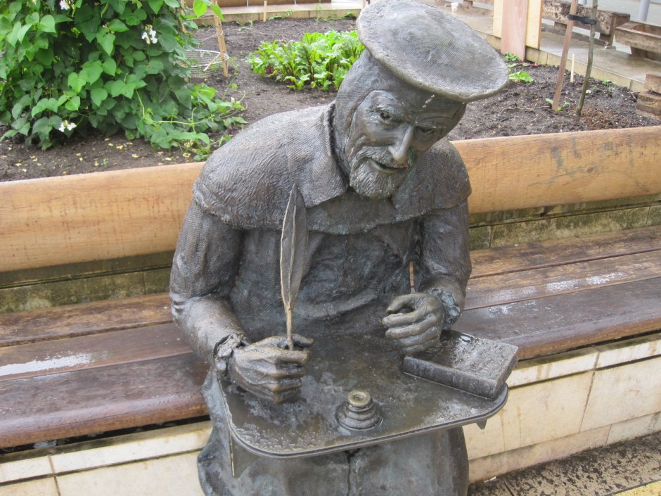 A little damp to be a scribe!