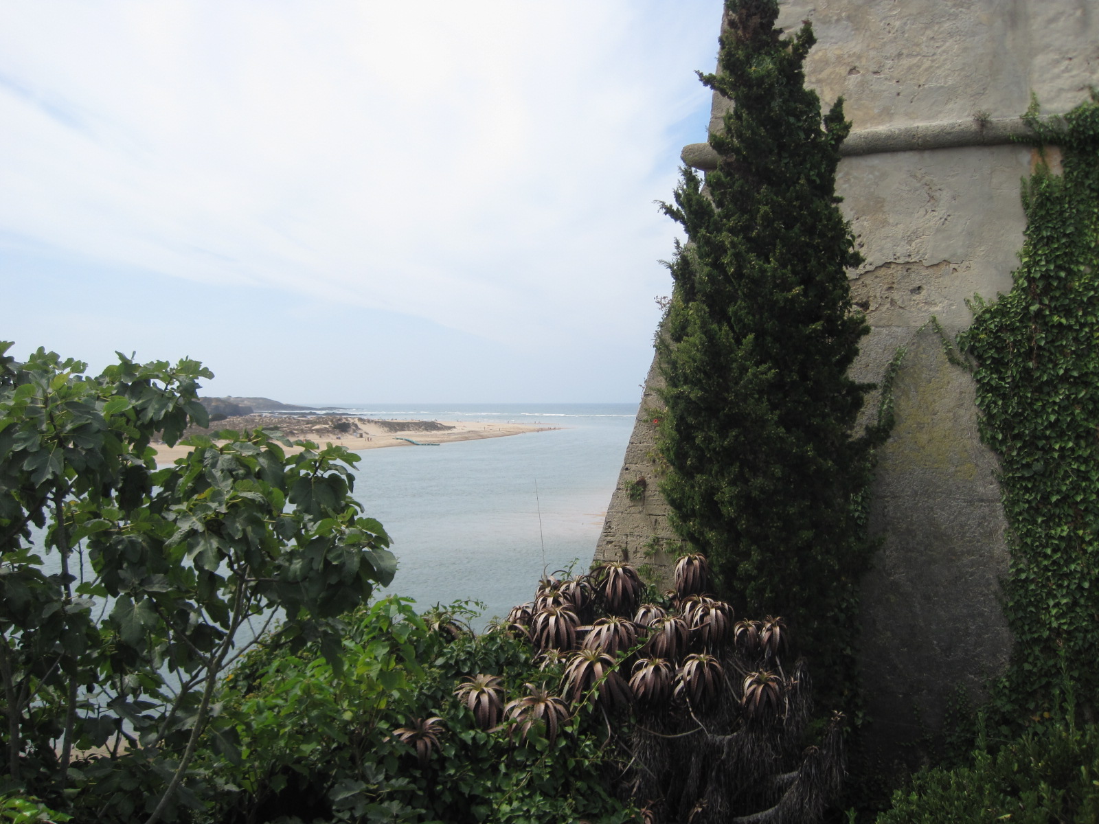 We'll start here in the shade of the castle