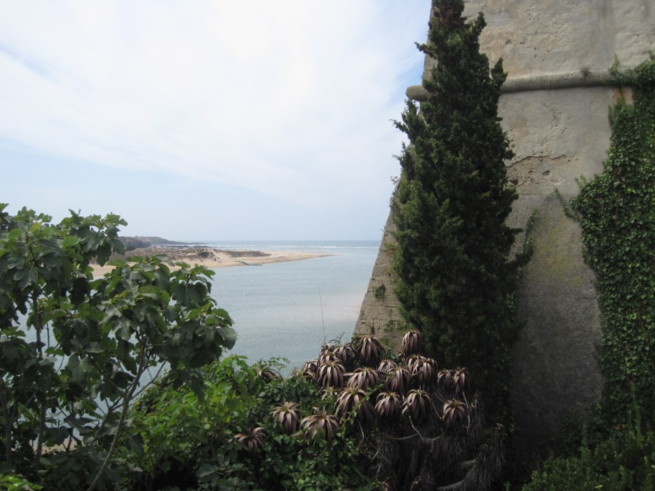 We'll start here in the shade of the castle