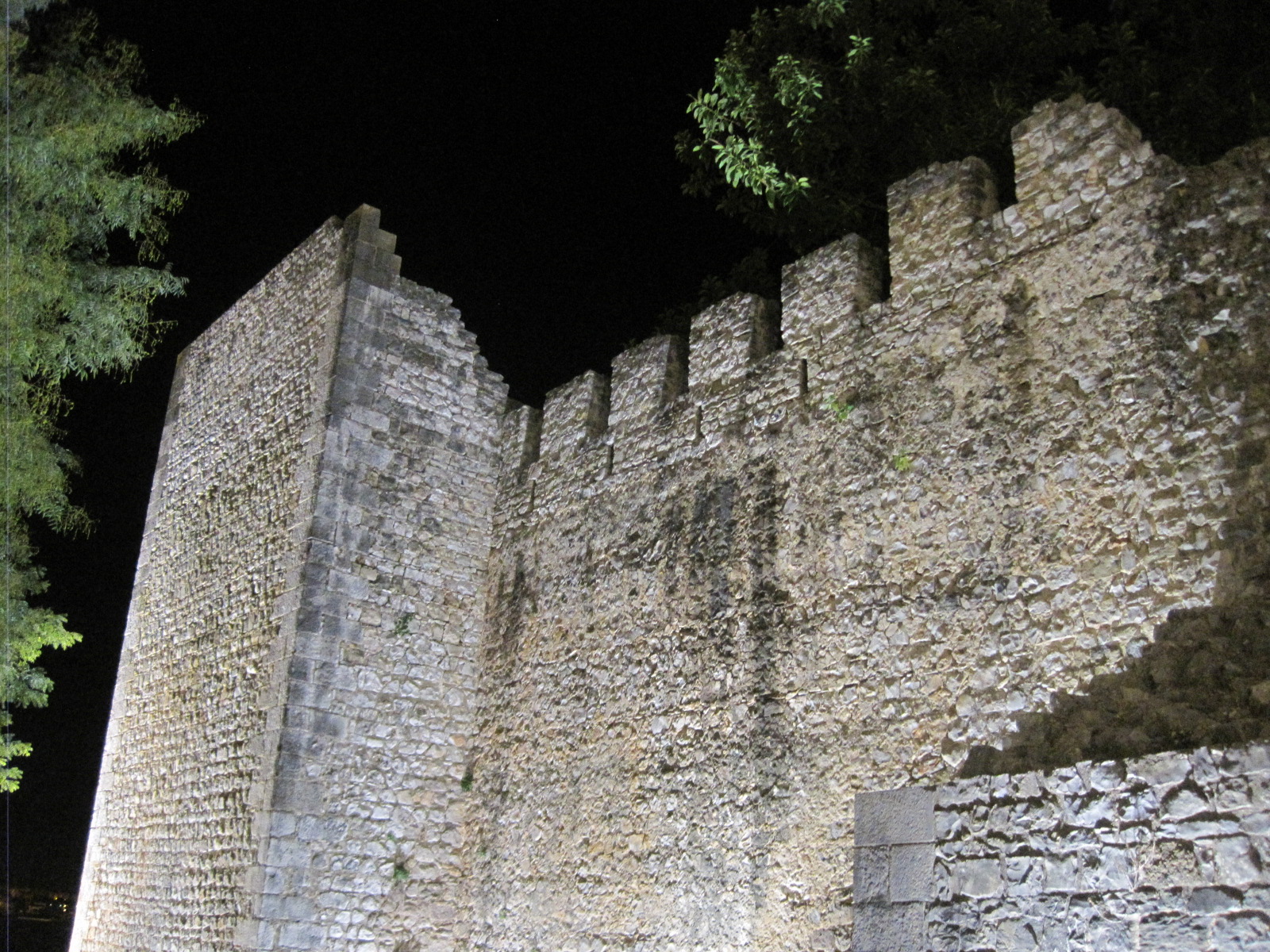 The floodlit castle walls took on a magic of their own