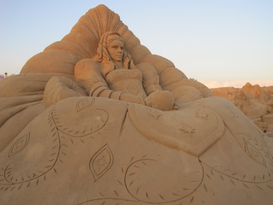 The sun begins to set over FIESA in the Algarve