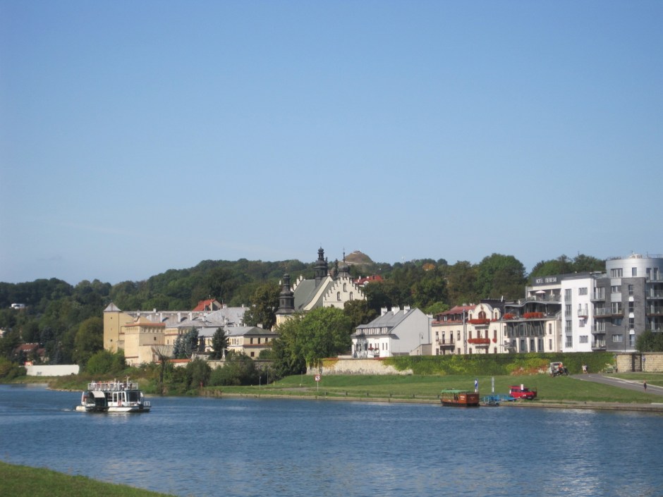 Looking across the river at St. Augustyna on the far shore