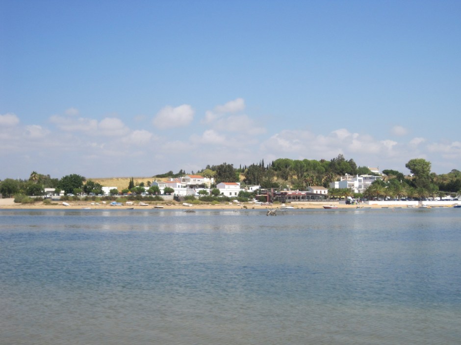 Looking back at the shoreline