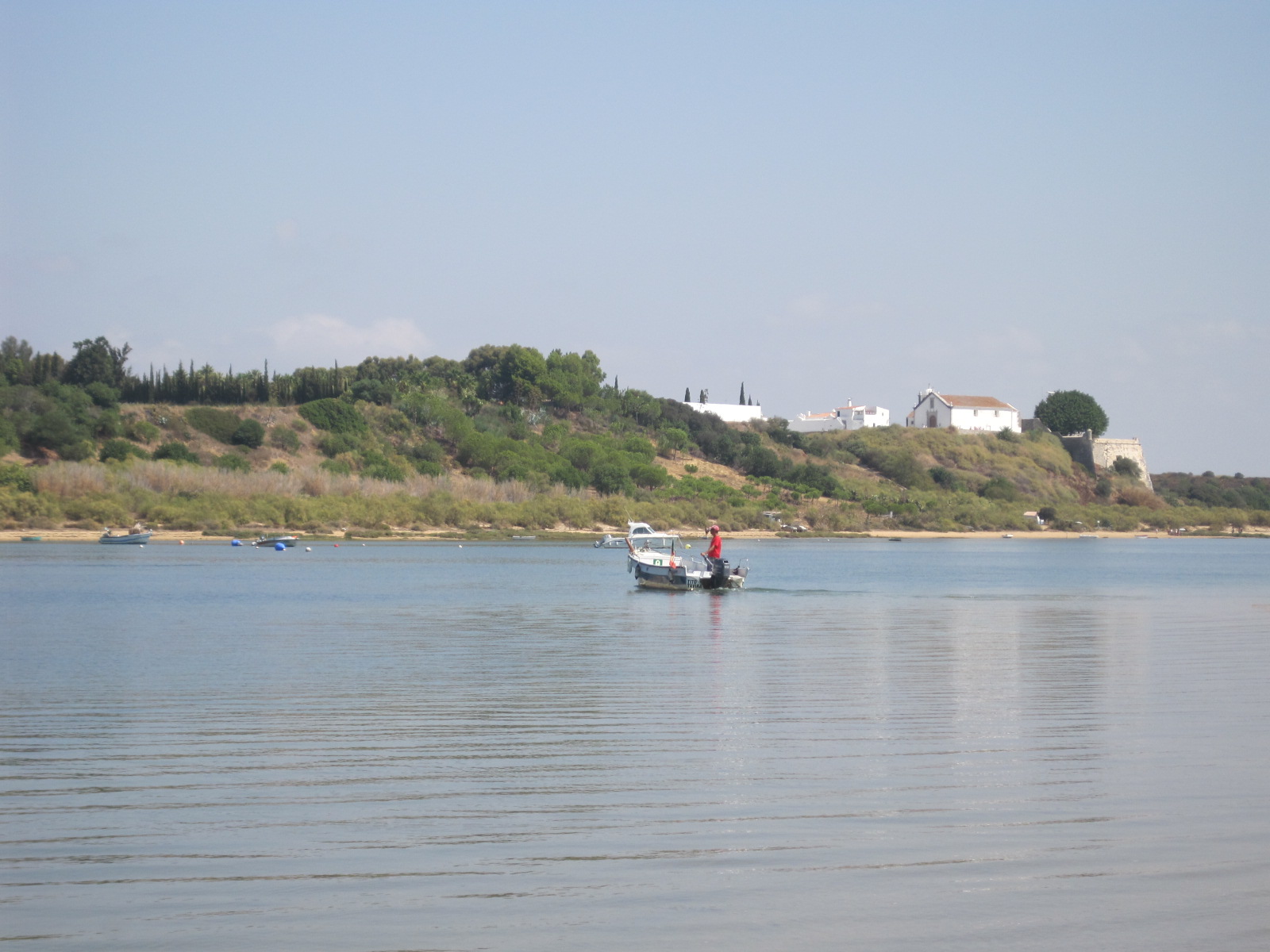 There's the boatman heading back to base