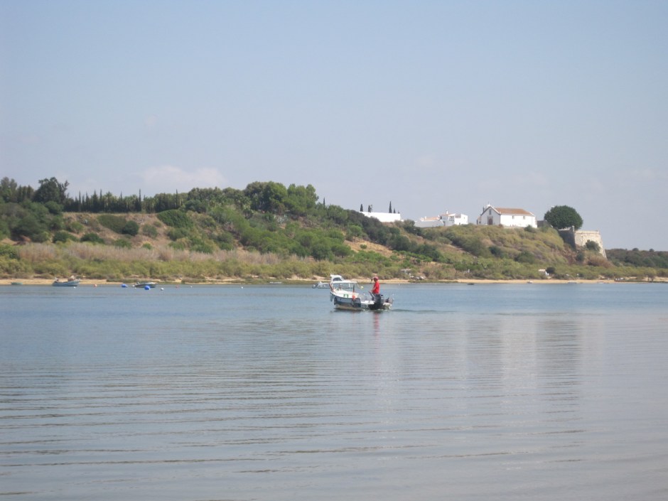 There's the boatman heading back to base