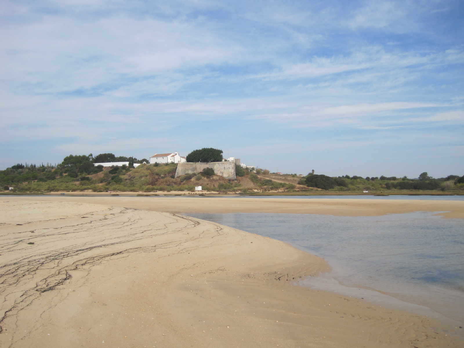 The fortress across the bay