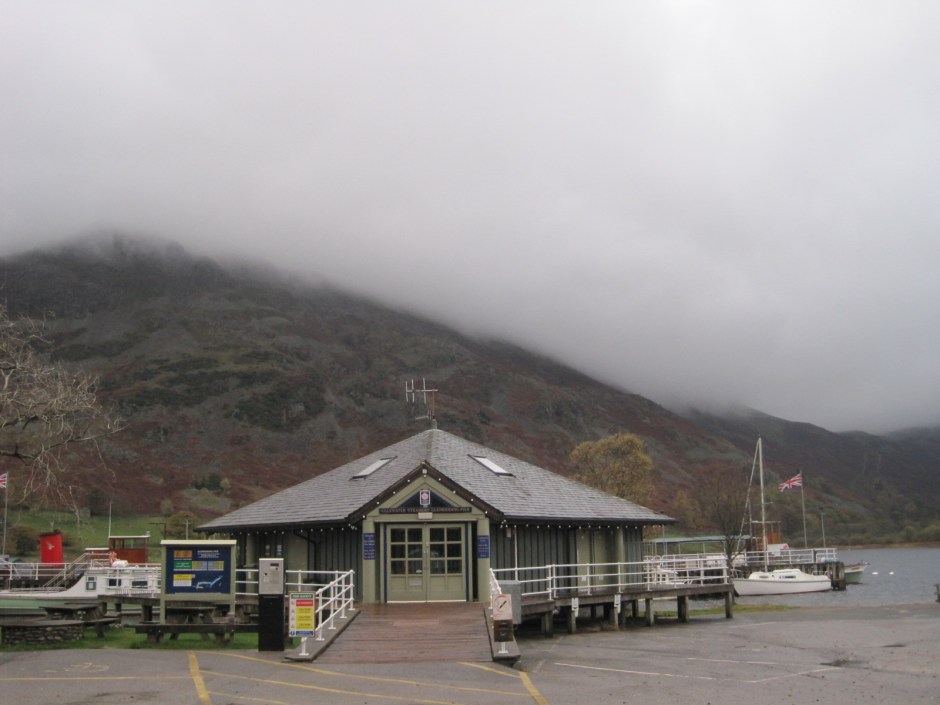 And there was the lake! Not much mountain though...